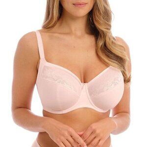 Fantasie Illusion Bra Women’s Size 34D Wide Wired Side Support Lace NWT Pink
